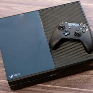 Xbox one with controller and powerbox